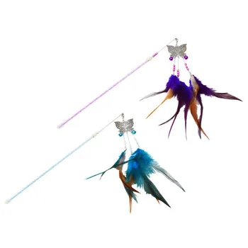 Cat Wand Toy Kitten Teaser Feather Interactive Stick Training Cat Accessory Butterfly Attachment (Replaceable) New
Cat Wand Toy Kitten Teaser Feather Interactive Stick Training Cat Accessory Butterfly Attachment (Replaceable) New