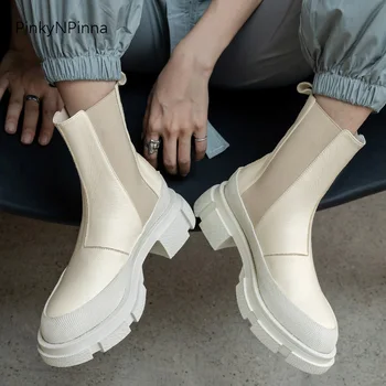 2020 fall new fashion women genuine leather soft elastic band slip on ankle boots platform combat street military fight booties
2020 fall new fashion women genuine leather soft elastic band slip on ankle boots platform combat street military fight booties