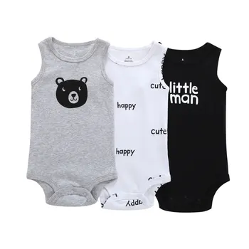 3 Pieces/lot Cartoon Print Baby Clothes Summer Sleeveless Baby Romper Cotton Toddler Clothes Infant Romper 3-24 Months 
3 Pieces/lot Cartoon Print Baby Clothes Summer Sleeveless Baby Romper Cotton Toddler Clothes Infant Romper 3-24 Months