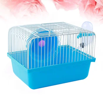Hamster Cage Pet House Portable Small Pets House Chinchilla Hamster Travel House (Blue)
Hamster Cage Pet House Portable Small Pets House Chinchilla Hamster Travel House (Blue)