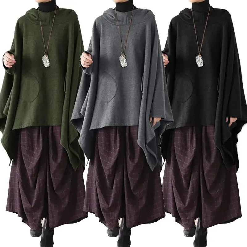 Women's Autumn Sweatshirts ZANZEA Fashion Asymmetrical Tops Casual Long Sleeve Hoodies Female Hooded Solid Plus Size Tunic 5XL
Women's Autumn Sweatshirts ZANZEA Fashion Asymmetrical Tops Casual Long Sleeve Hoodies Female Hooded Solid Plus Size Tunic 5XL
