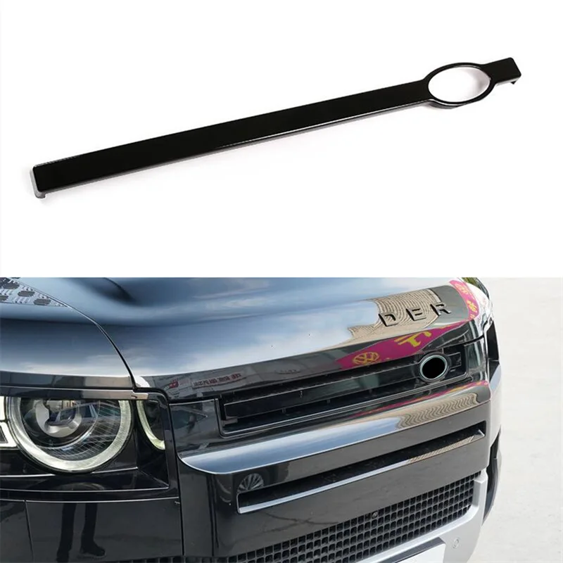 For Land rover Defender 110 90 2020-21-22 Accessories Car front grill brand strips cover trim Diablo Obsidian styling Protection