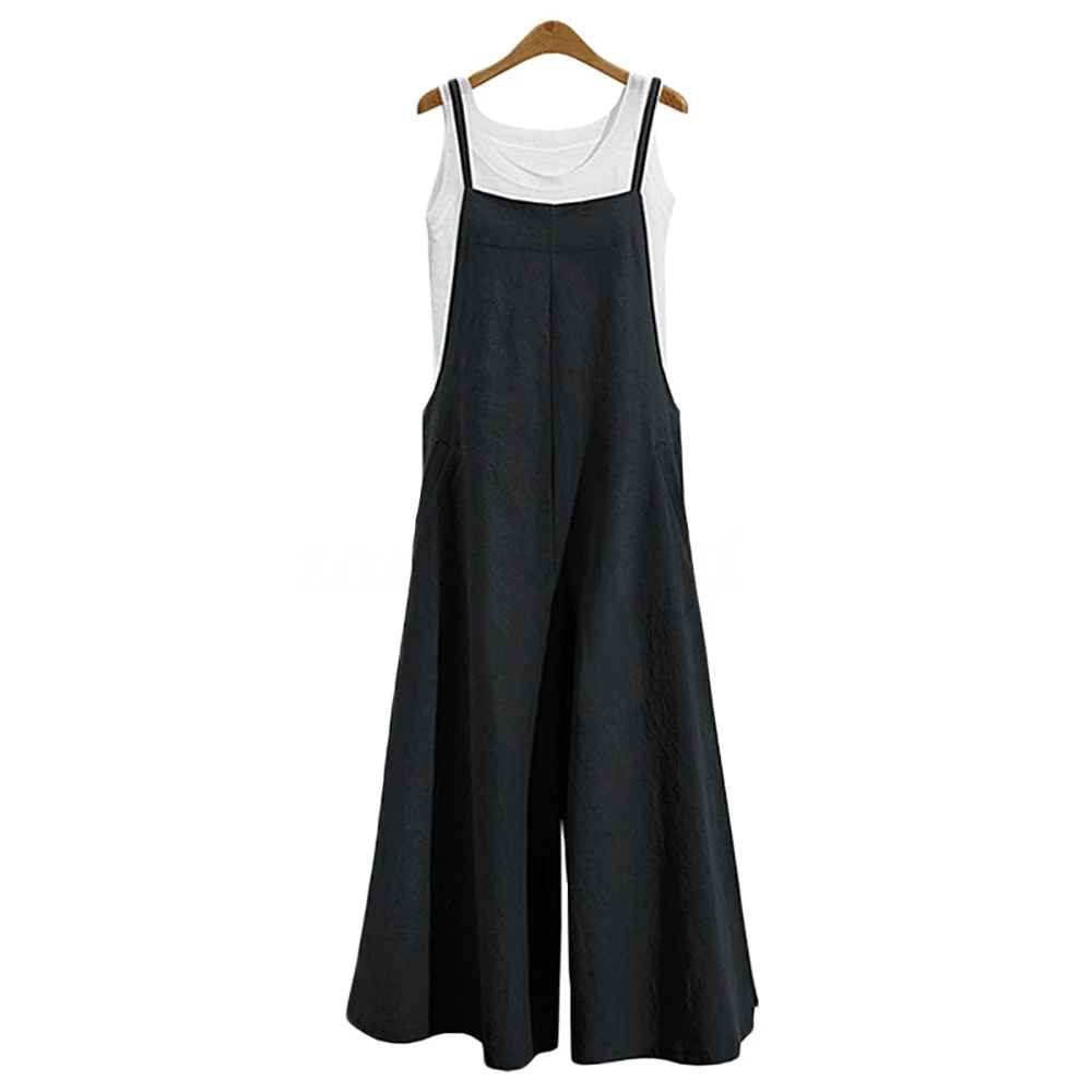 Women's Loose-Fitting Jumpsuit Wide-Leg Pants Casual Jumpsuit Female Sleeveless Cotton Bodysuits Solid Color Women's Clothing
Women's Loose-Fitting Jumpsuit Wide-Leg Pants Casual Jumpsuit Female Sleeveless Cotton Bodysuits Solid Color Women's Clothing