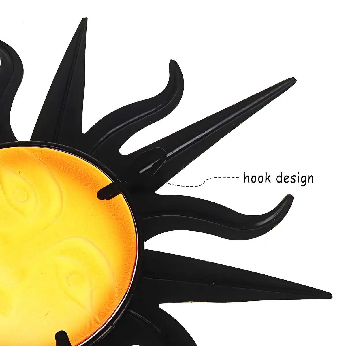 Garden Metal Sun Wall Decoration with Glass for Garden Decoration Outdoor Ornaments and Yard Decoration Miniatures Statues Garden Metal Sun Wall Decoration with Glass for Garden Decoration Outdoor Ornaments and Yard Decoration Miniatures Statues