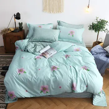 Flower Geometric Stripe Printed 4pcs Bed Cover Set Cartoon Duvet Cover Bed Sheets and Pillowcases Comforter Bedding Set 61005
Flower Geometric Stripe Printed 4pcs Bed Cover Set Cartoon Duvet Cover Bed Sheets and Pillowcases Comforter Bedding Set 61005