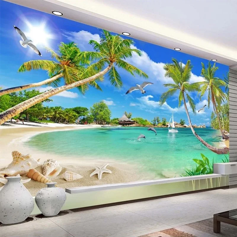 Dropship 3D Wallpaper Modern Simple Coconut Tree Sea Landscape Murals TV Sofa Dining Room Wall Painting Papel De Parede Sala
Dropship 3D Wallpaper Modern Simple Coconut Tree Sea Landscape Murals TV Sofa Dining Room Wall Painting Papel De Parede Sala