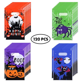 120pcs Halloween Candy Bags Portable Reusable 4 Patterns Trick or Treat Bags Handy Halloween Party Gift Bags Goody Bags
120pcs Halloween Candy Bags Portable Reusable 4 Patterns Trick or Treat Bags Handy Halloween Party Gift Bags Goody Bags
