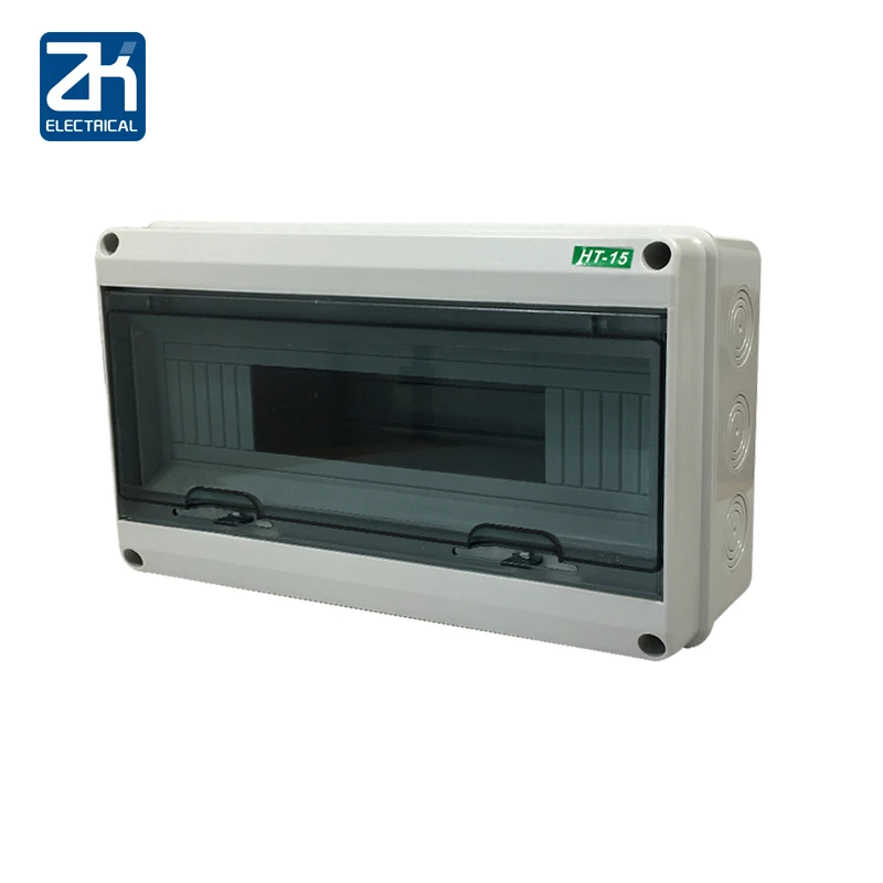 HT-15WAY Waterproof Distribution Box Plastic Switch Box 12-15 Position Circuit Breaker Open Box Lighting Box
HT-15WAY Waterproof Distribution Box Plastic Switch Box 12-15 Position Circuit Breaker Open Box Lighting Box