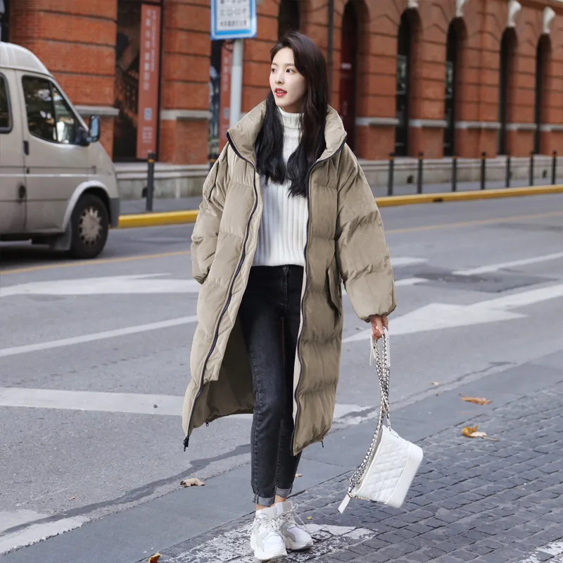 Gold Velvet Cotton Coat Women's 2019 New Style Loose-Fit Students Mid-length over-the-Knee down Coat Winter Cotton-padded Jacket
Gold Velvet Cotton Coat Women's 2019 New Style Loose-Fit Students Mid-length over-the-Knee down Coat Winter Cotton-padded Jacket