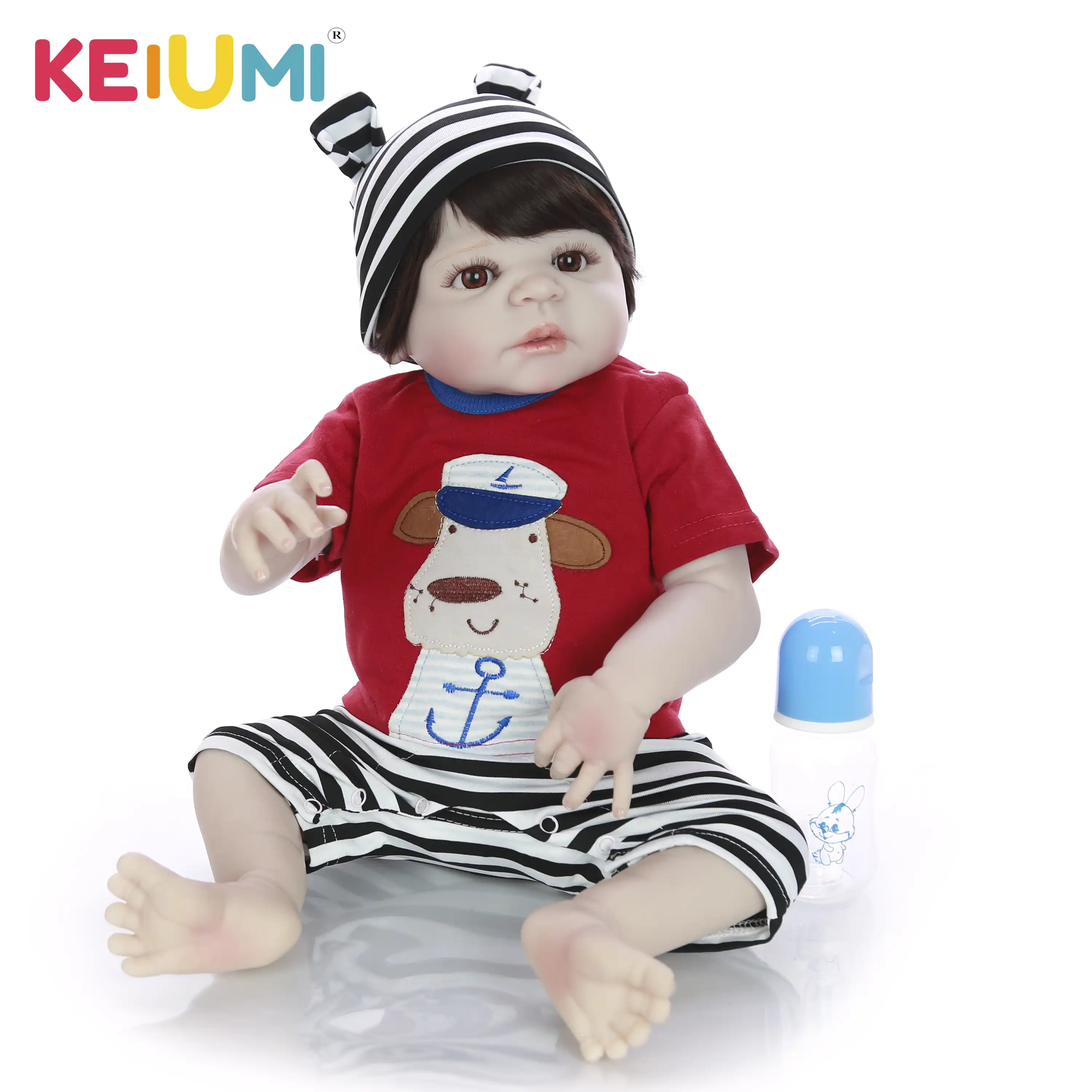 keiumi new design winter reborn baby girl doll full silicone