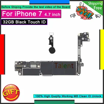 For IPhone 7 Motherboard 32GB Black Touch ID Unlocked Disassembly Mainboard Good Working Logic Board Tested Full Functions
For IPhone 7 Motherboard 32GB Black Touch ID Unlocked Disassembly Mainboard Good Working Logic Board Tested Full Functions