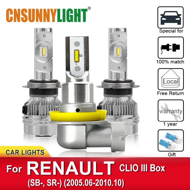 CNSUNNYLIGHT Auto LED Headlamp Bulbs For RENAULT CLIO III Box SB, SR 2005-2010 Foglamp Bulbs Headlamp LoB With Cornering Lamps
CNSUNNYLIGHT Auto LED Headlamp Bulbs For RENAULT CLIO III Box SB, SR 2005-2010 Foglamp Bulbs Headlamp LoB With Cornering Lamps