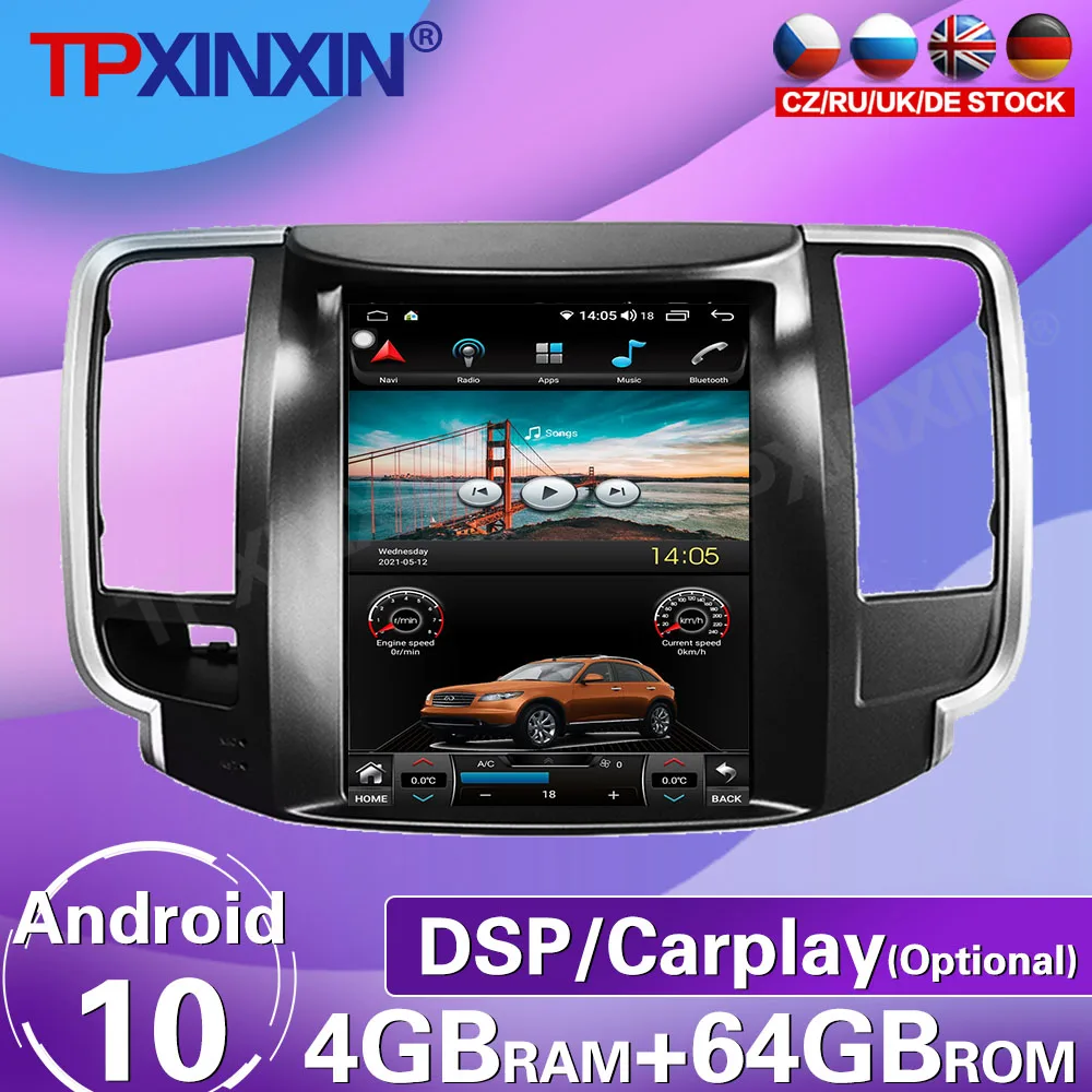64G For Nissan Teana 2008 - 2012 Android 10 Tesla Big HD Screen Car Radio Tape Recorder Multimedia Player GPS Navigation Carplay
64G For Nissan Teana 2008 - 2012 Android 10 Tesla Big HD Screen Car Radio Tape Recorder Multimedia Player GPS Navigation Carplay
