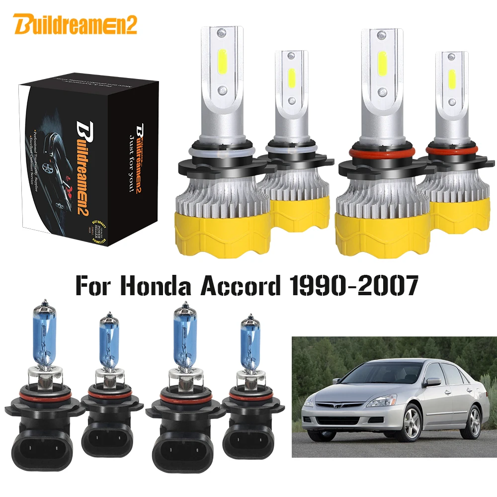Buildreamen2 4 X Car Styling Headlight High Beam + Low Beam 9006 9005 LED Halogen Headlamp Bulb 12V For Honda Accord 1990-2007
Buildreamen2 4 X Car Styling Headlight High Beam + Low Beam 9006 9005 LED Halogen Headlamp Bulb 12V For Honda Accord 1990-2007