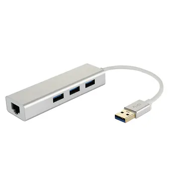 3 Ports Wired USB 3.0 To Gigabit Ethernet RJ45 LAN (10/100/1000) Mbps Network Adapter Ethernet Network Card For PC Laptop
3 Ports Wired USB 3.0 To Gigabit Ethernet RJ45 LAN (10/100/1000) Mbps Network Adapter Ethernet Network Card For PC Laptop