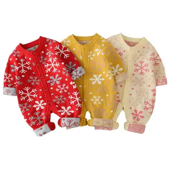 Famuka Newborn Baby Clothes Infant Knit Sweater Boys Girls Cartoon Snowflake Romper Baby Jumpsuit Long Sleevele Autumn Overalls
Famuka Newborn Baby Clothes Infant Knit Sweater Boys Girls Cartoon Snowflake Romper Baby Jumpsuit Long Sleevele Autumn Overalls