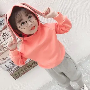 Baby Girls Suit Spring Autumn New Rabbit Ears Solid Color Long Sleeve Girl Two-piece Cotton Casual Sports Cartoon Girl Baby Suit
Baby Girls Suit Spring Autumn New Rabbit Ears Solid Color Long Sleeve Girl Two-piece Cotton Casual Sports Cartoon Girl Baby Suit