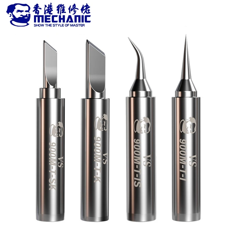 

MECHANIC Lead-Free Soldering Iron Tip 900M-T-I/IS/K/SK Inside Heat Welding Head for 936 937 Soldering Station Repair Rework Tool