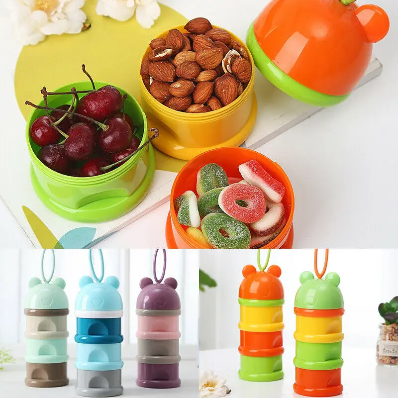 3Layers Baby Milk Powder Dispenser Container Storage Formula Feeding Box Colorful Rainbow Color
3Layers Baby Milk Powder Dispenser Container Storage Formula Feeding Box Colorful Rainbow Color