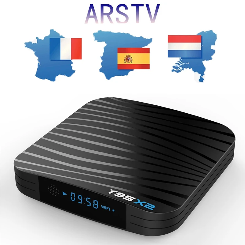 T95X2 2G RAM 16GB ROM Android 8.1 Tv Box Smart Tv Box Receivers Arabic IPTV Subscription 1 Year ARSTV Code 1800+HD IPTV Box
T95X2 2G RAM 16GB ROM Android 8.1 Tv Box Smart Tv Box Receivers Arabic IPTV Subscription 1 Year ARSTV Code 1800+HD IPTV Box