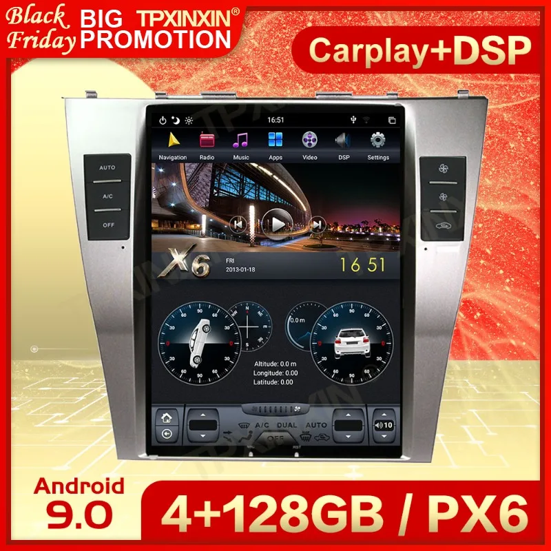 Carplay 2 Din Android 9 Tesl- Multimedia Stereo For Toyota Camry 2007 2008 2009 2010 2011 GPS BT Radio Receiver Player Head Unit 
Carplay 2 Din Android 9 Tesl- Multimedia Stereo For Toyota Camry 2007 2008 2009 2010 2011 GPS BT Radio Receiver Player Head Unit