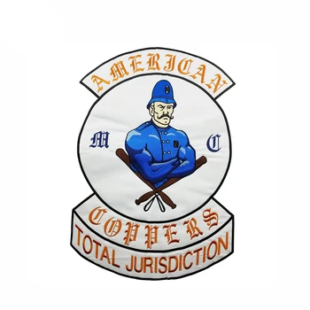 American Mc Total Jurisdiction Embroidery Iron on Backing Patch for DIY Clothing Decoration Appliqued Jackets Vests Accessories
American Mc Total Jurisdiction Embroidery Iron on Backing Patch for DIY Clothing Decoration Appliqued Jackets Vests Accessories