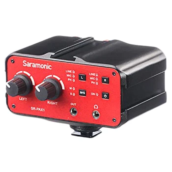 ABKT-Saramonic Pax1 Audio Mixer Preamp Microphone Adapter Dual Xlr 6.3Mm 3.5Mm Inputs for Iphone 7 Smartphone Guitar Dslr Camera
ABKT-Saramonic Pax1 Audio Mixer Preamp Microphone Adapter Dual Xlr 6.3Mm 3.5Mm Inputs for Iphone 7 Smartphone Guitar Dslr Camera