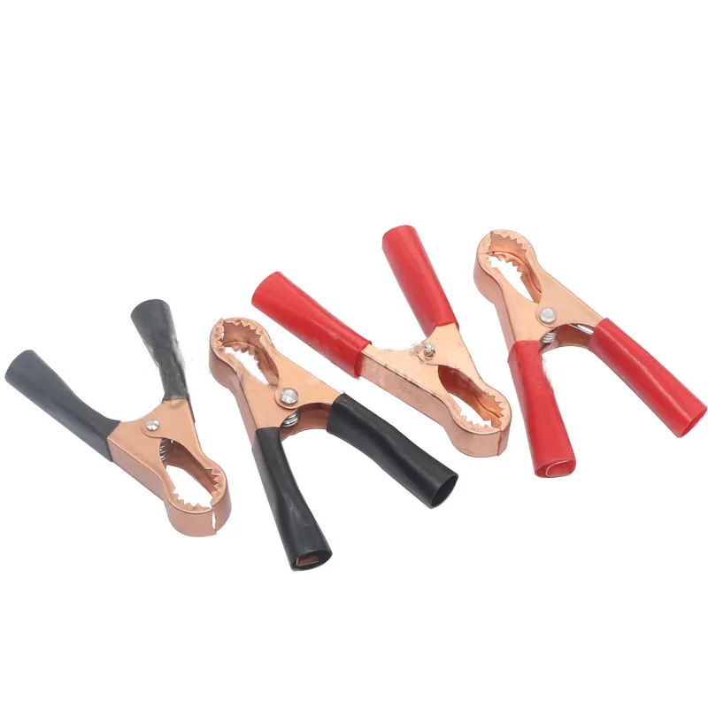 2 PCS 50A red + black 80MM alligator leather car battery test cable clip alligator clip electrical jumper cable clip
2 PCS 50A red + black 80MM alligator leather car battery test cable clip alligator clip electrical jumper cable clip