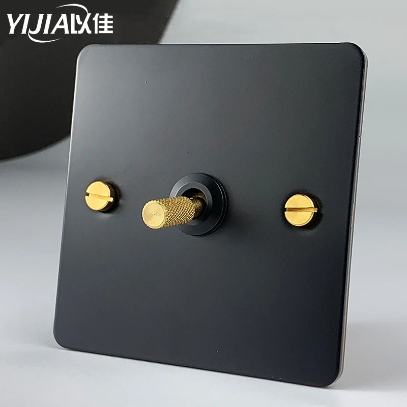 Brass wall switch Vintage retro toggle switch 220V dimmer switch 1gang-4gang 2way 10A wallpad switch for livingroom brass lever
Brass wall switch Vintage retro toggle switch 220V dimmer switch 1gang-4gang 2way 10A wallpad switch for livingroom brass lever