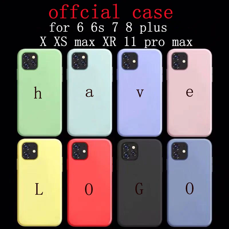8 colors Official Case for iPhone 11 pro max 7 8 Plus Case for iPhone X XS Max XR For iPhone 6 6S LOGO case
8 colors Official Case for iPhone 11 pro max 7 8 Plus Case for iPhone X XS Max XR For iPhone 6 6S LOGO case