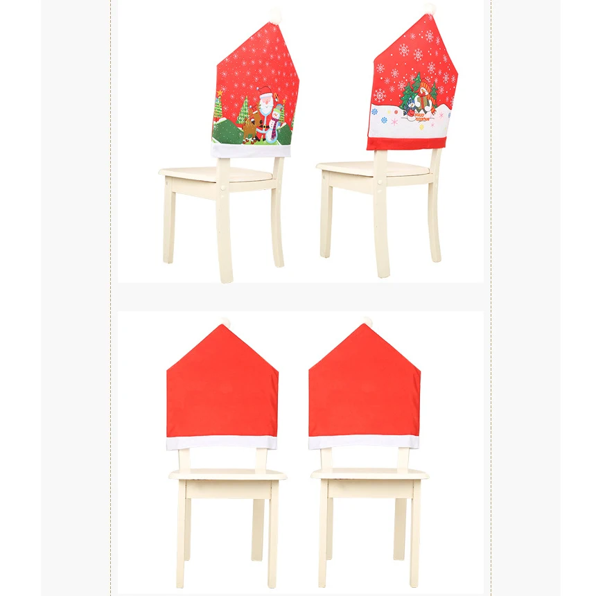 2Pcs Christmas Decorations for Home Chair Cover Non-Woven Table Red Hat Chair Back Cover New Year Decor
2Pcs Christmas Decorations for Home Chair Cover Non-Woven Table Red Hat Chair Back Cover New Year Decor