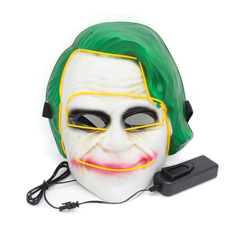 Halloween Luminous Pumpkin Mask EL Wire Mask Flashing Cosplay LED Mask Scary Glowing Mask For Dance Festival Parties Costume
Halloween Luminous Pumpkin Mask EL Wire Mask Flashing Cosplay LED Mask Scary Glowing Mask For Dance Festival Parties Costume