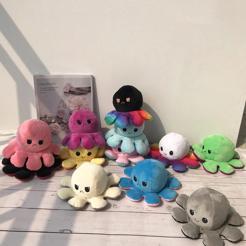 Reversible Flip Octopus Stuffed Plush Doll Soft Simulation Reversible Plush Toy Color Chapter Plush Doll Filled Plush Child Toy
Reversible Flip Octopus Stuffed Plush Doll Soft Simulation Reversible Plush Toy Color Chapter Plush Doll Filled Plush Child Toy