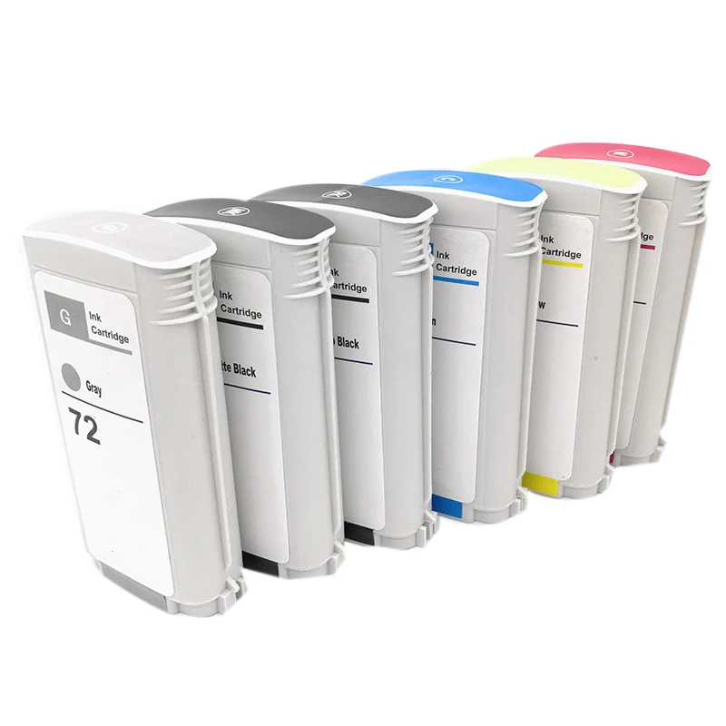 Compatible Ink Cartridge for HP72 Hp 72 for HP Designjet T610 T1120 T1200/Ps T1300 T2300 Printher Ink(6 Pack )
Compatible Ink Cartridge for HP72 Hp 72 for HP Designjet T610 T1120 T1200/Ps T1300 T2300 Printher Ink(6 Pack )