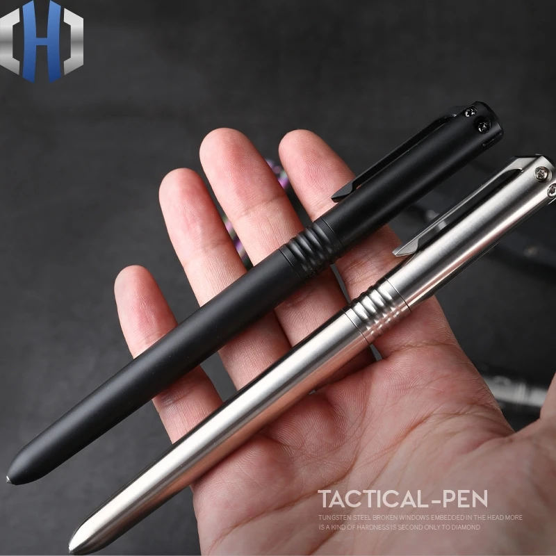 CNC Titanium Outdoor Tactical Pen Multi-function Pen Self-defense Tools with Tungsten Steel Window Breaker
CNC Titanium Outdoor Tactical Pen Multi-function Pen Self-defense Tools with Tungsten Steel Window Breaker