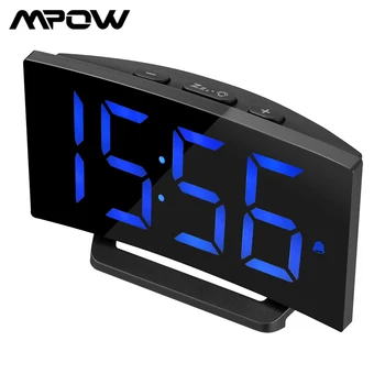 Mpow Digital Alarm Clock 5-inch LED Display Clock with Curved-screen and Dimmer Adjustable Brightness&Sounds USB Charging Clock
Mpow Digital Alarm Clock 5-inch LED Display Clock with Curved-screen and Dimmer Adjustable Brightness&Sounds USB Charging Clock