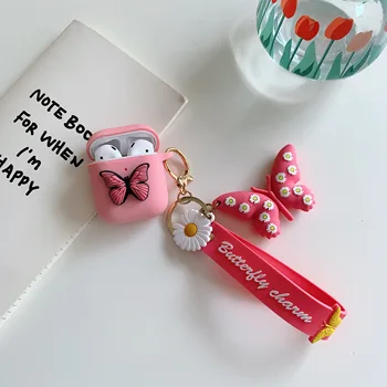 Fashion Cute Pendant 3D Butterfly Case for Airpods Pro Cover Cute Cartoon Hard Earphone Cover for AirPods 1 2 Charging Box Case
Fashion Cute Pendant 3D Butterfly Case for Airpods Pro Cover Cute Cartoon Hard Earphone Cover for AirPods 1 2 Charging Box Case