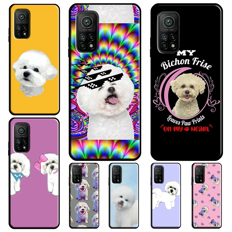Милый бишон фризе щенок мультфильм Coque для POCO X3 Pro F3 M3 F2 F1 чехол телефона Xiaomi Mi 11 Lite