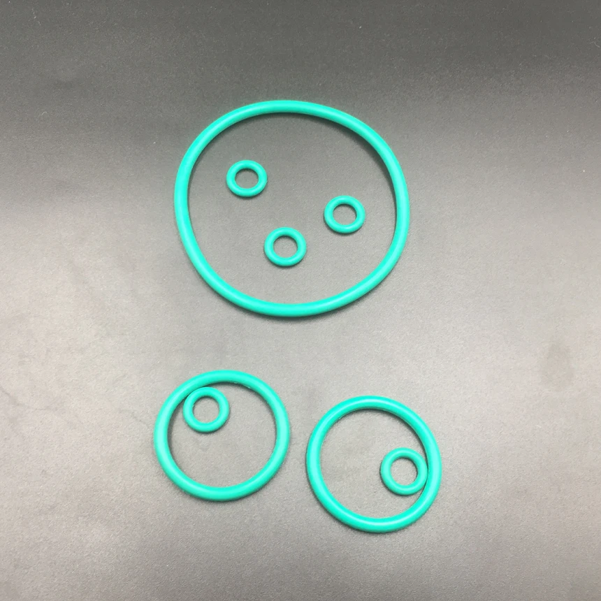 

126.67mm 133.02mm 139.37mm 146.48mm 152.07mm Inner Diameter ID 2.62mm Thickness Green FKM Fluororubber Seal Washer O Ring Gasket