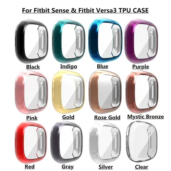 100pcs Lightweight Anti-fall Watch Case for Fitbit Sense/Fitbit Versa 3 Soft TPU Flexible Cover Full Protective Bumper Accessory
100pcs Lightweight Anti-fall Watch Case for Fitbit Sense/Fitbit Versa 3 Soft TPU Flexible Cover Full Protective Bumper Accessory