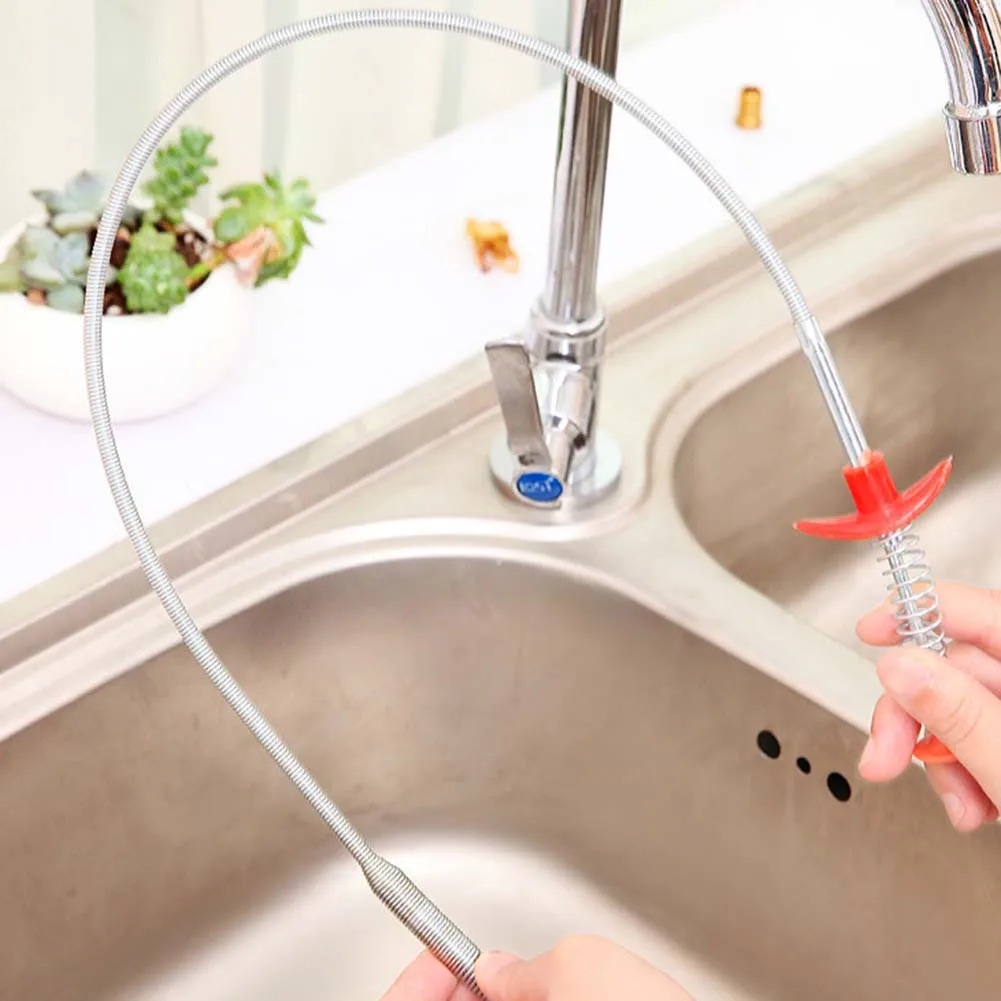 Spring Pipe Dredging Tools Drain Snake Drain Cleaner Sticks Clog Remover Cleaning Tools Household for Kitchen Sink Bathroom
Spring Pipe Dredging Tools Drain Snake Drain Cleaner Sticks Clog Remover Cleaning Tools Household for Kitchen Sink Bathroom