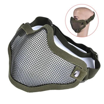 1pcs Field Wargame Tribal Chief Mask Half Face Metal Steel Net Mesh Hunting Tactical Protective Airsoft Mask Cvoyote Tan/green
1pcs Field Wargame Tribal Chief Mask Half Face Metal Steel Net Mesh Hunting Tactical Protective Airsoft Mask Cvoyote Tan/green