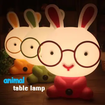 Cute Rabbit Wearing Glasses LED Night Light Plug-in Bedroom Table Lamp for living Room Table Light LED Night Light US/EU Plug
Cute Rabbit Wearing Glasses LED Night Light Plug-in Bedroom Table Lamp for living Room Table Light LED Night Light US/EU Plug