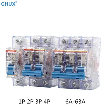 Air switch MCB DZ47-63 1P 2P 3P 4P Transparency Shell 6a 10a 16a 20a 25a 32a 40a 50a 63a House Home improvement Circuit Breaker
Air switch MCB DZ47-63 1P 2P 3P 4P Transparency Shell 6a 10a 16a 20a 25a 32a 40a 50a 63a House Home improvement Circuit Breaker