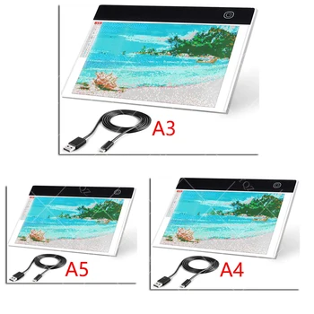 Clearance Portable A3/4/5 LED Light Pad Box Drawing Tracing Tracer Drawing Copy Board Table Pad Led Light Pad Copy Board