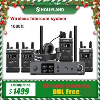 Hollyland Mars T1000 1000ft Wireless Transmission Intercom System Photography Full-duplex Communication with 5 mic Accessories
Hollyland Mars T1000 1000ft Wireless Transmission Intercom System Photography Full-duplex Communication with 5 mic Accessories