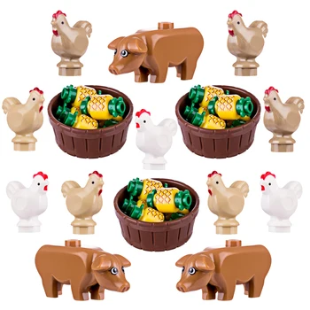 MOC Small Particle Building Block Figure Accessory - Farm Series Chick Piglet Pineapple Brown Wooden Case Model Building
MOC Small Particle Building Block Figure Accessory - Farm Series Chick Piglet Pineapple Brown Wooden Case Model Building