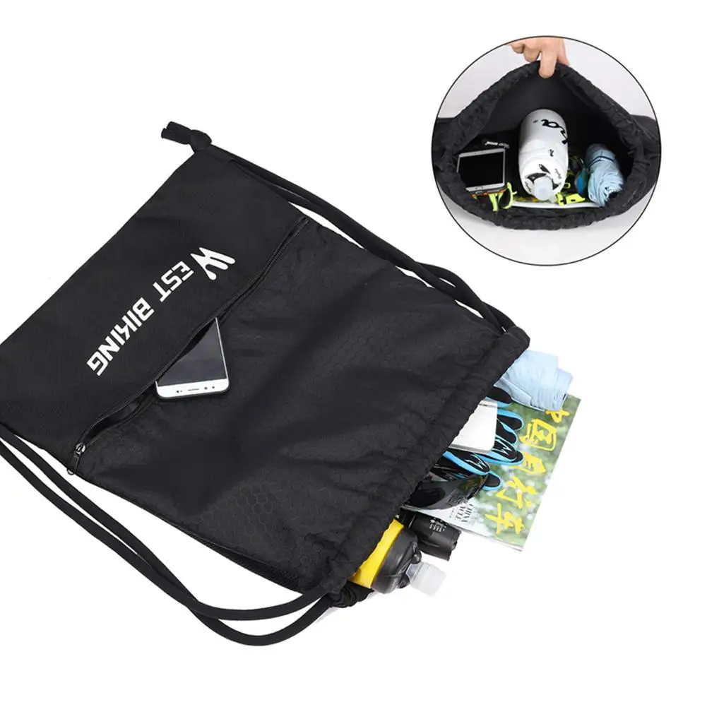 school gym drawstring bag backpack sack large