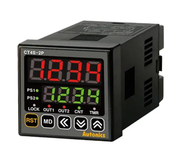 CT4S-2P4 счетчик/таймер, W48xH48mm, 4-значный, светодиод, 2 предустановленных, вход PNP или NPN, настройка значения предварительная накидка, 2 реле SPST(2a) 250 В переменного тока 5A,
CT4S-2P4 счетчик/таймер, W48xH48mm, 4-значный, светодиод, 2 предустановленных, вход PNP или NPN, настройка значения предварительная накидка, 2 реле SPST(2a) 250 В переменного тока 5A,