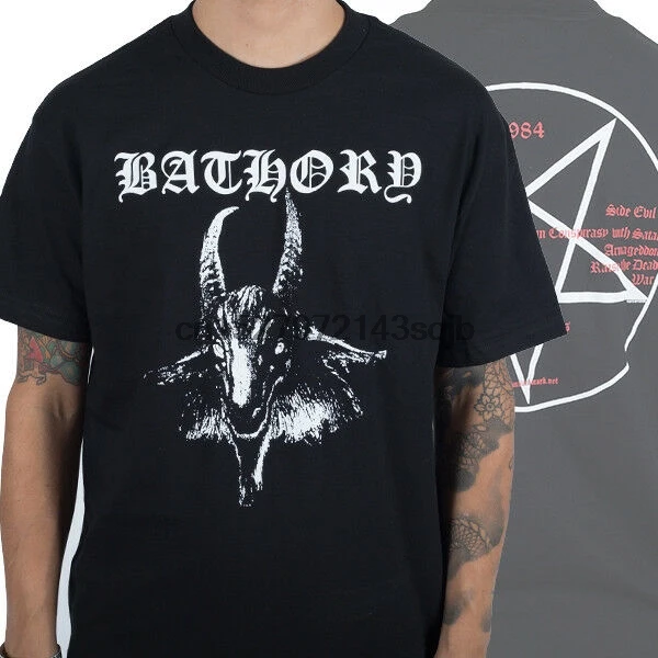 Новинка черный металлический альбом с логотипом Bathory Goat в виде пентаграммы (SML-2XL) |